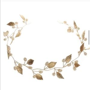 Gold boho leaf hair vine - perfect for bride!
